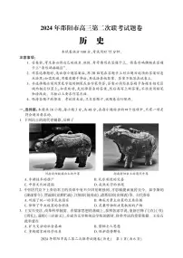 湖南省邵阳市2024届高三下学期二模-历史试卷（含答案）
