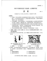 2025届广东省深圳市高三下学期第一次调研考试历史试卷（含答案）