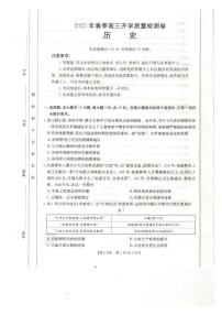 广西桂林市2024-2025学年高三下学期开学质量检测历史试卷（含答案）