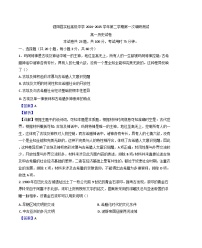 江苏省宿迁市泗阳县实验高级中学2024-2025 学年高一下学期第一次调研测试历史（解析版）