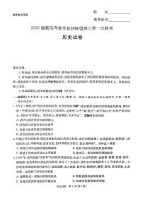2025届湖南省新高考教学教研联盟第一次联考历史试卷（含答案）