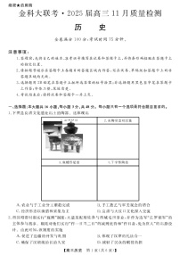 2025届河南省金科新未来大联考高三11月质检-历史试题（含答案）