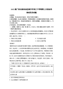 2025届广西壮族自治区南宁市高三下学期第二次适应性测试历史试卷（解析版）