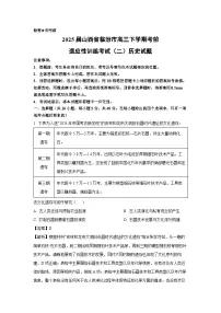 2025届山西省临汾市高三下学期考前适应性训练考试（二）中考模拟历史试卷（解析版）