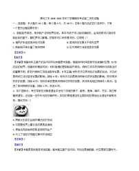 福建省漳州市第三中学2024-2025学年高二下学期期中考试历史试题（解析版）