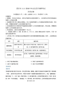 湖北省武汉市2025届高三下学期四月调研考试（二模）历史试题 含解析