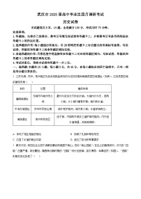 2025届湖北省武汉市高三下学期四月调研考试（二模（高考模拟））历史试题（原卷版+解析版）