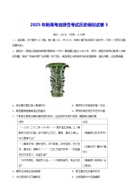 2025年新高考选择性考试历史模拟试卷3（含答案）