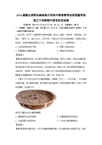 2024届湖北省鄂东南省级示范高中教育教学改革联盟学校高三下学期期中联考历史试卷（解析版）