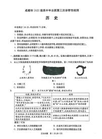 历史-四川成都三诊2025届高三下学期4月第三次诊断性检测试题及答案