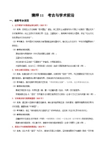 备战2025年高考历史抢押秘籍(黑吉辽蒙专用)猜押11考古与学术前沿(学生版+解析)练习