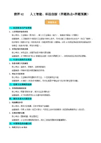 备战2025年高考历史抢押秘籍(浙江专用)热点猜押人工智能，科技创新(押题热点+押题预测)(学生版+解析)练习