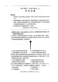 百师联盟2025届高三二轮复习联考（二）历史试题及答案含答案解析
