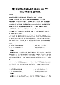 青海省西宁市大通回族土族自治县2024-2025学年高二上学期期末联考历史试卷（解析版）