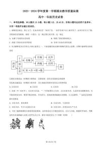 广东省化州市2023-2024学年高一上学期期末教学质量监测历史试题（含答案）