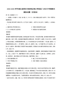 2024-2025学年湖北省武汉市新洲区部分学校高二历史下学期期末模拟试题（附答案）