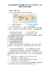 北京市海淀区北京大学附属中学2024-2025学年高一下学期期中考试历史试题（解析版）
