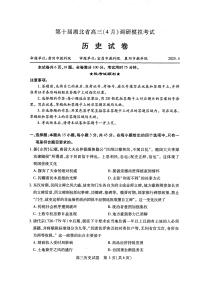 湖北省2025届高考模拟考试历史试卷含答案