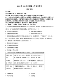河南省H20高中联盟2024-2025学年高三下学期4月联考历史试题（原卷版+解析版）