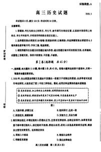 2025届山东省滨州市高三二模 历史试题及答案