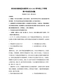 四川省川南地区名校联考2024-2025学年高二下学期期中考试历史试卷（解析版）