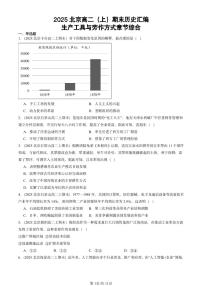 2025北京高二（上）期末真题历史汇编：生产工具与劳作方式章节综合
