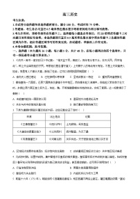2025年河南省九师联盟高三下学期模拟考试历史试题（原卷版+解析版）（高考模拟）