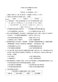 2024—2025学年度四川省泸州高级中学校高一下学期3月月考历史试题（含答案）