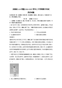 安徽省A10联盟2024-2025学年高二下学期期中考试历史试卷（解析版）