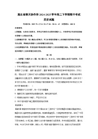 湖北省楚天协作体2024-2025学年高二下学期期中考试历史试题（解析版）
