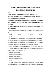 云南省、贵州省上海新纪元学校2024-2025学年高二下学期3月统考试历史试题（解析版）