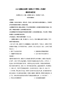 2025届湖北省第十届高三下学期4月调研模拟考试历史（解析版）