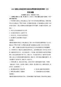 2025届东北地区高考名校名师联席命制信息卷（三）历史试题（解析版）