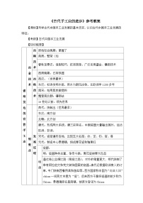人教版 (新课标)必修2 经济史古代手工业的进步教学设计及反思