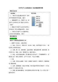 人教版 (新课标)必修2 经济史古代手工业的进步学案