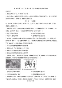 重庆市南开中学2024-2025学年高三下学期第八次质量检测历史试题（Word版附解析）