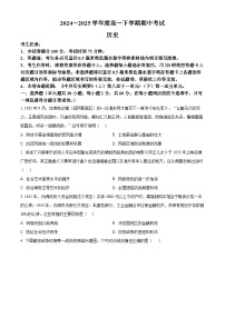 广东省深圳市2024-2025学年高一下学期期中考试历史试题（含答案）