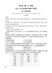 湖北省腾云联盟2024-2025学年高二下学期5月联考历史试卷