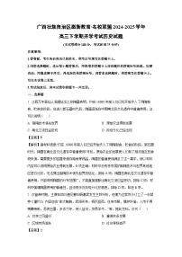 广西壮族自治区邕衡教育·名校联盟2024-2025学年高三下学期开学考试历史试题（解析版）