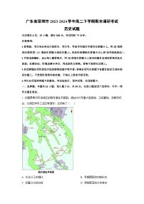 广东省深圳市2023-2024学年高二下学期期末调研考试历史试题（解析版）