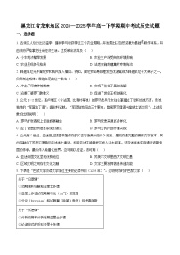 黑龙江省龙东地区2024—2025学年高一下学期期中考试历史试题（原卷版+解析版）