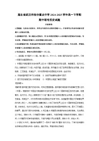 湖北省武汉市部分重点中学2024-2025学年高一下学期期中联考历史试卷（解析版）