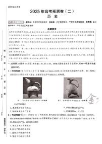 2025年高三历史高考金考卷高考预测卷模拟考试试卷二（新教材）及其答案