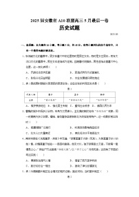 2025届安徽省A10联盟高三5月最后一卷历史试题含答案