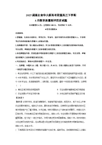 2025届湖北省华大新高考联盟高三下学期4月教学质量测评历史试卷（解析版）