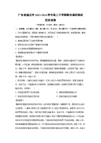 广东省湛江市2023-2024学年高二下学期期末调研测试历史试卷（解析版）