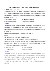 2025届陕西省西安交大附中高考历史模拟（六）历史试题（含答案）