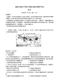 四川省川南地区名校2024-2025学年高一下学期4月期中历史试卷（含答案）