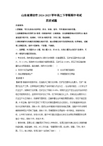 山东省潍坊市2024-2025学年高二下学期期中考试历史试卷（解析版）