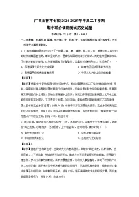 广西玉林市七校2024-2025学年高二下学期期中联合调研测试历史试卷（解析版）